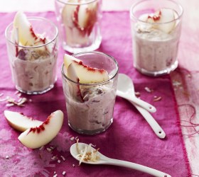 White Nectarine Bircher Muesli